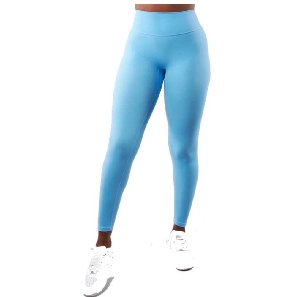 Buffbunny Live Free Legging Alaska Blue High Waisted Athletic Yoga Pants‎ Small